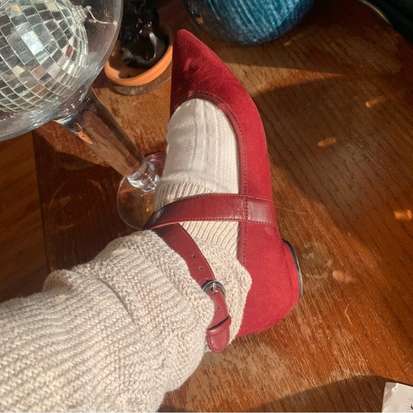 BURGUNDY BALLET FLAT - Picture 6 of 8